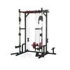Power cage with LAT PullDown and Weight Storage Rack Optional Weight Bench, 1400 lb Capacity Power Rack for Home and Garage Gyms