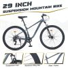 29 Inch Wheels Single Speed Mountain Bike, for Men Women Boys and Girls, Front Suspension,Steel Frame