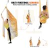 VEVOR Aerial Yoga Hammock & Swing, 5.5 Yards, Aerial Yoga Starter Kit with 100gsm Nylon Fabric, Full Rigging Hardware & Easy Set-up Guide