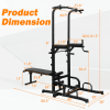 Multifunction heavy duty fitness stand strength training power tower