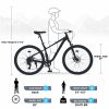 29 Inch Wheels 8 Speed Mountain Bike, for Men Women Boys and Girls, Front Suspension, Steel Frame